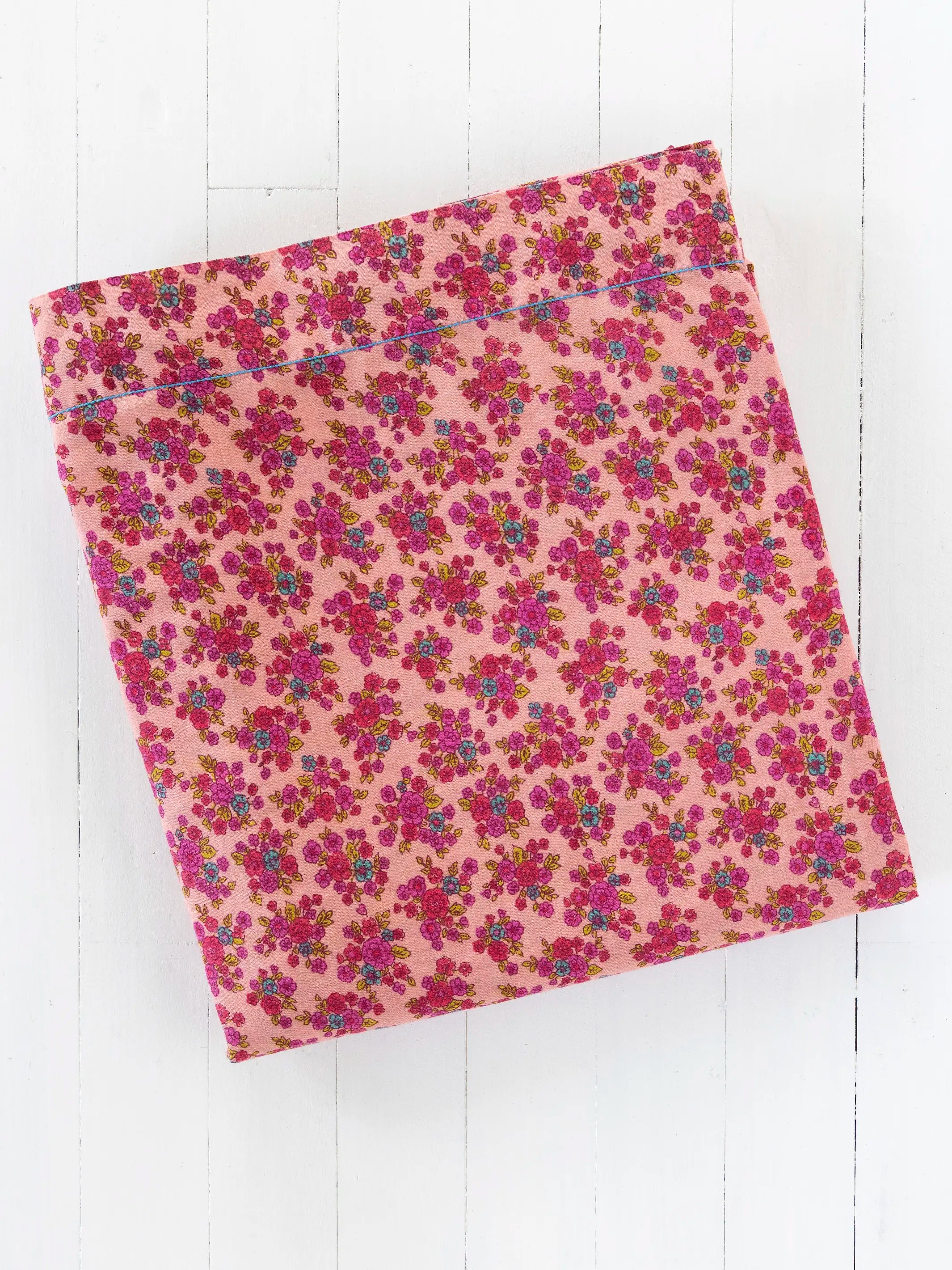 Mix & Match Cotton Flat Sheet - Blush Folk Ditsy