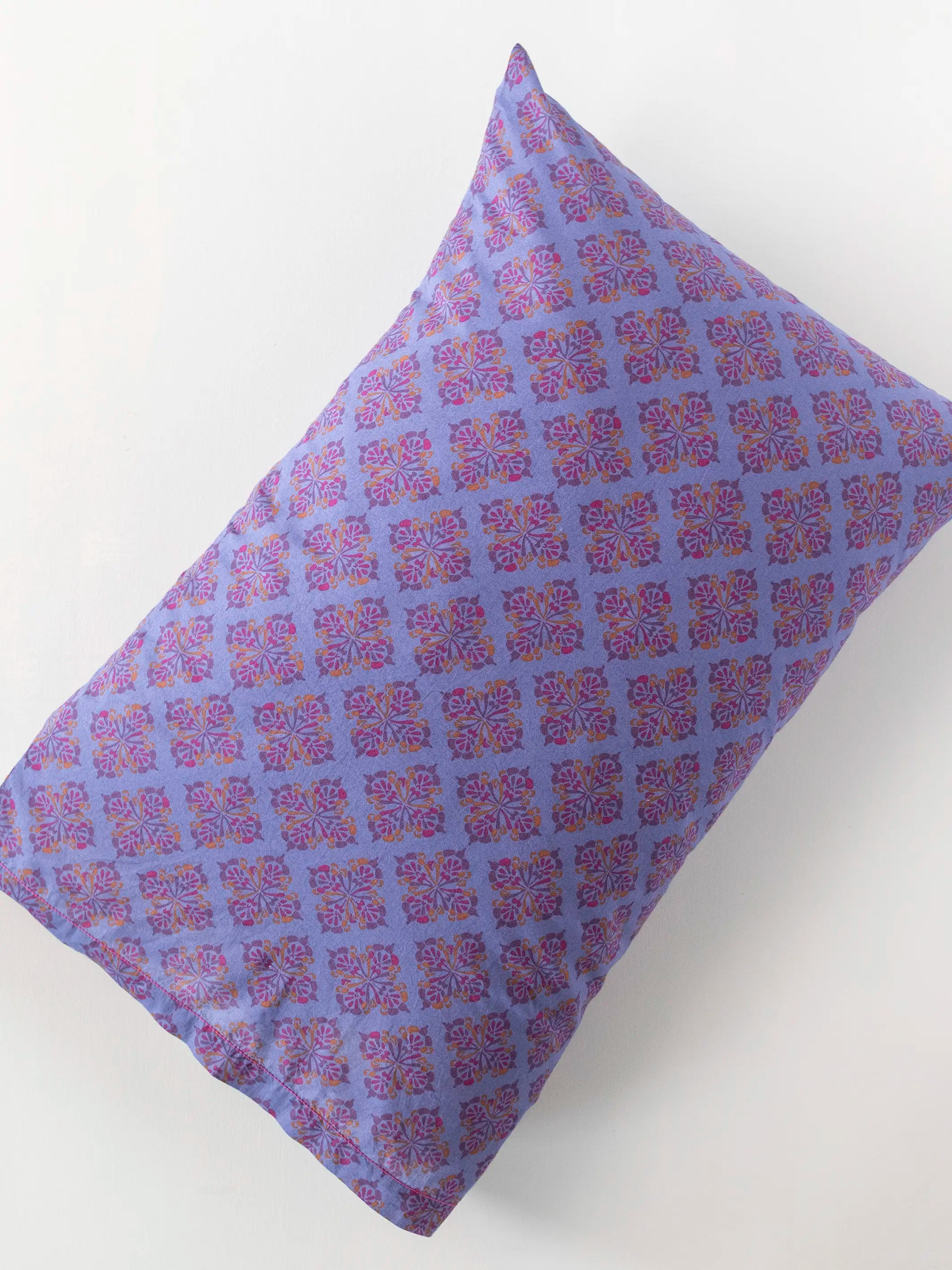 Mix & Match Cotton Pillowcase, Single - Jewel Stamp