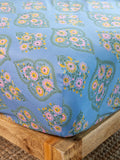 Mix & Match Cotton Fitted Sheet - Blue Willow Medallion