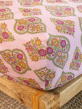 Mix & Match Cotton Fitted Sheet - Pink Willow Medallion