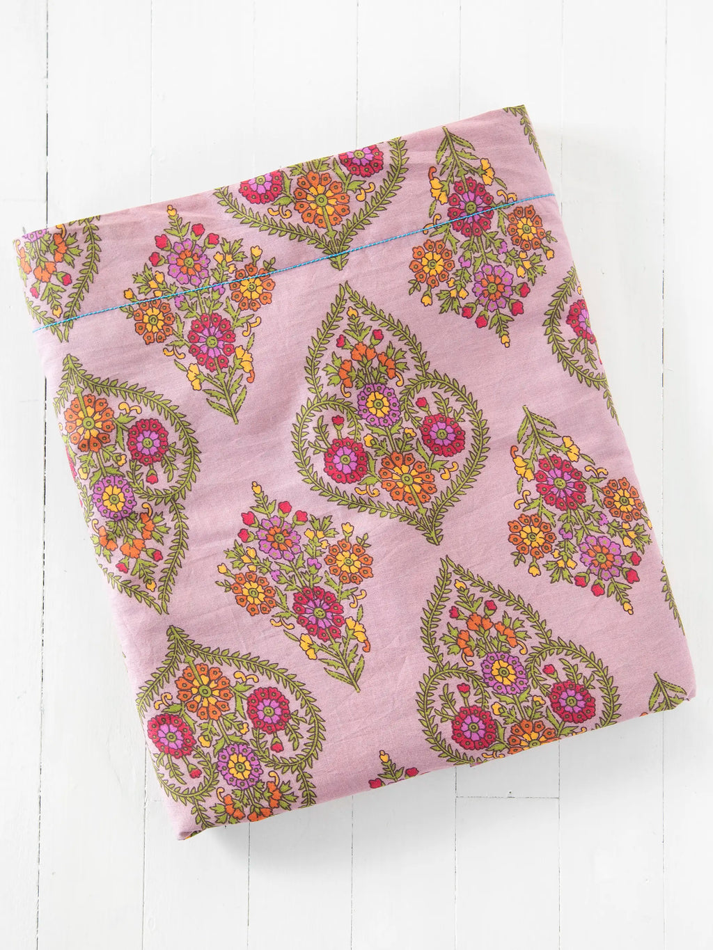 Mix & Match Cotton Flat Sheet - Pink Willow Medallion