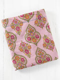 Mix & Match Cotton Flat Sheet - Pink Willow Medallion