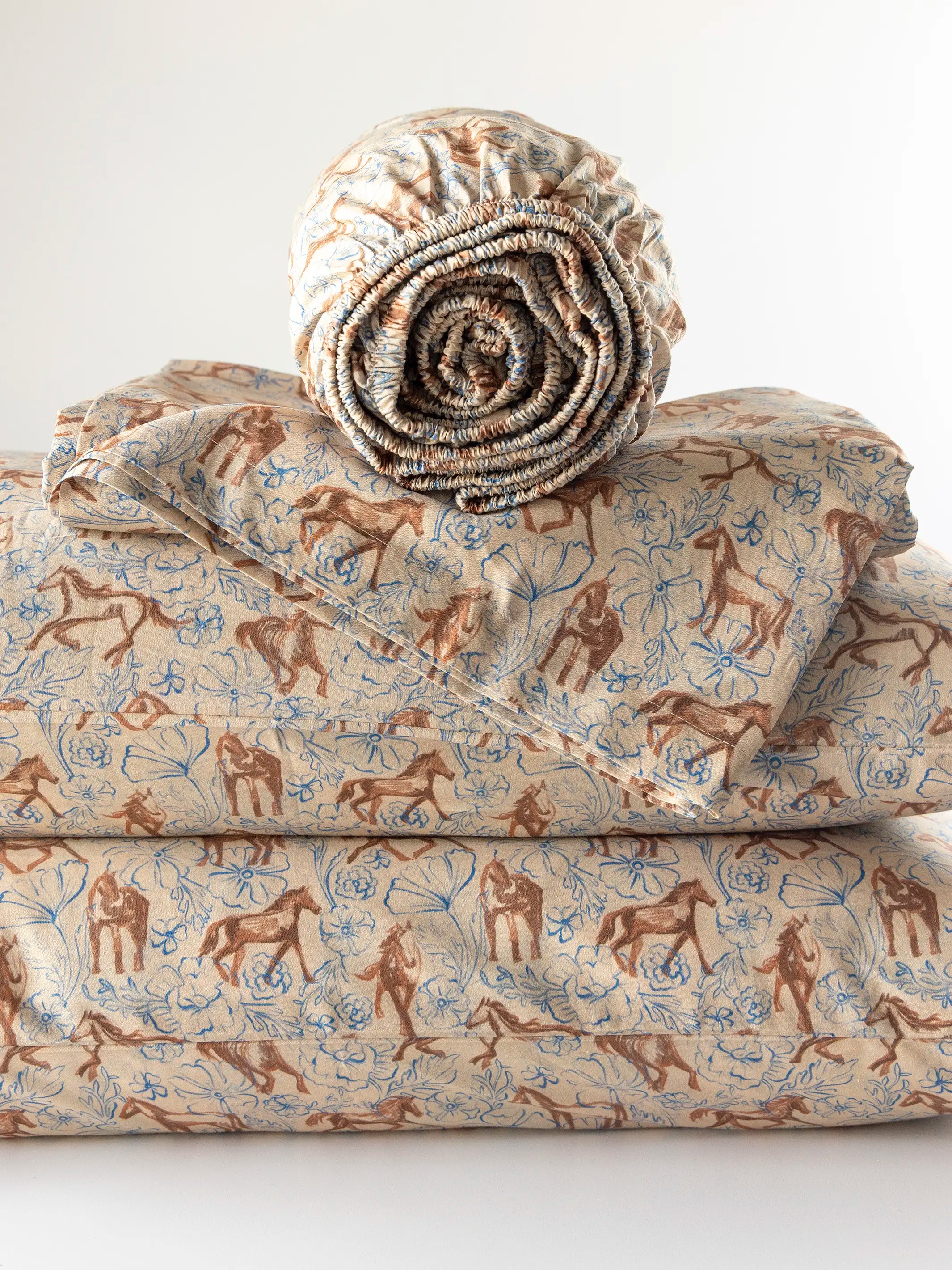 Sooo Soft Cotton Sheet Set - Wild Painted Horses