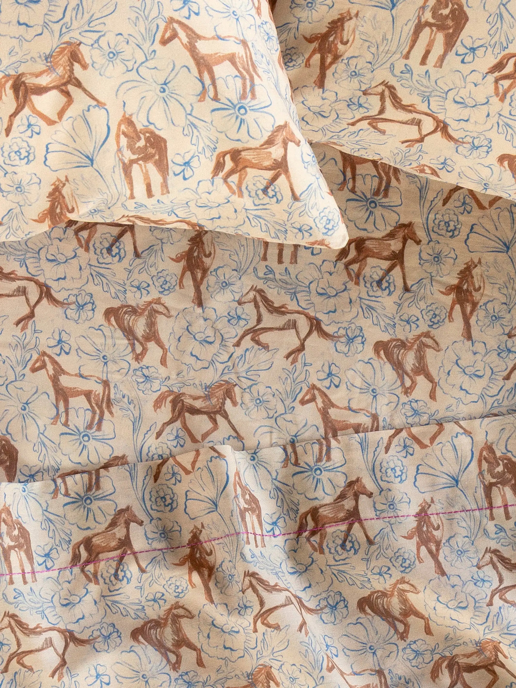 Sooo Soft Cotton Sheet Set - Wild Painted Horses