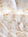 Sooo Soft Cotton Sheet Set - Ivory Dahlia Rows