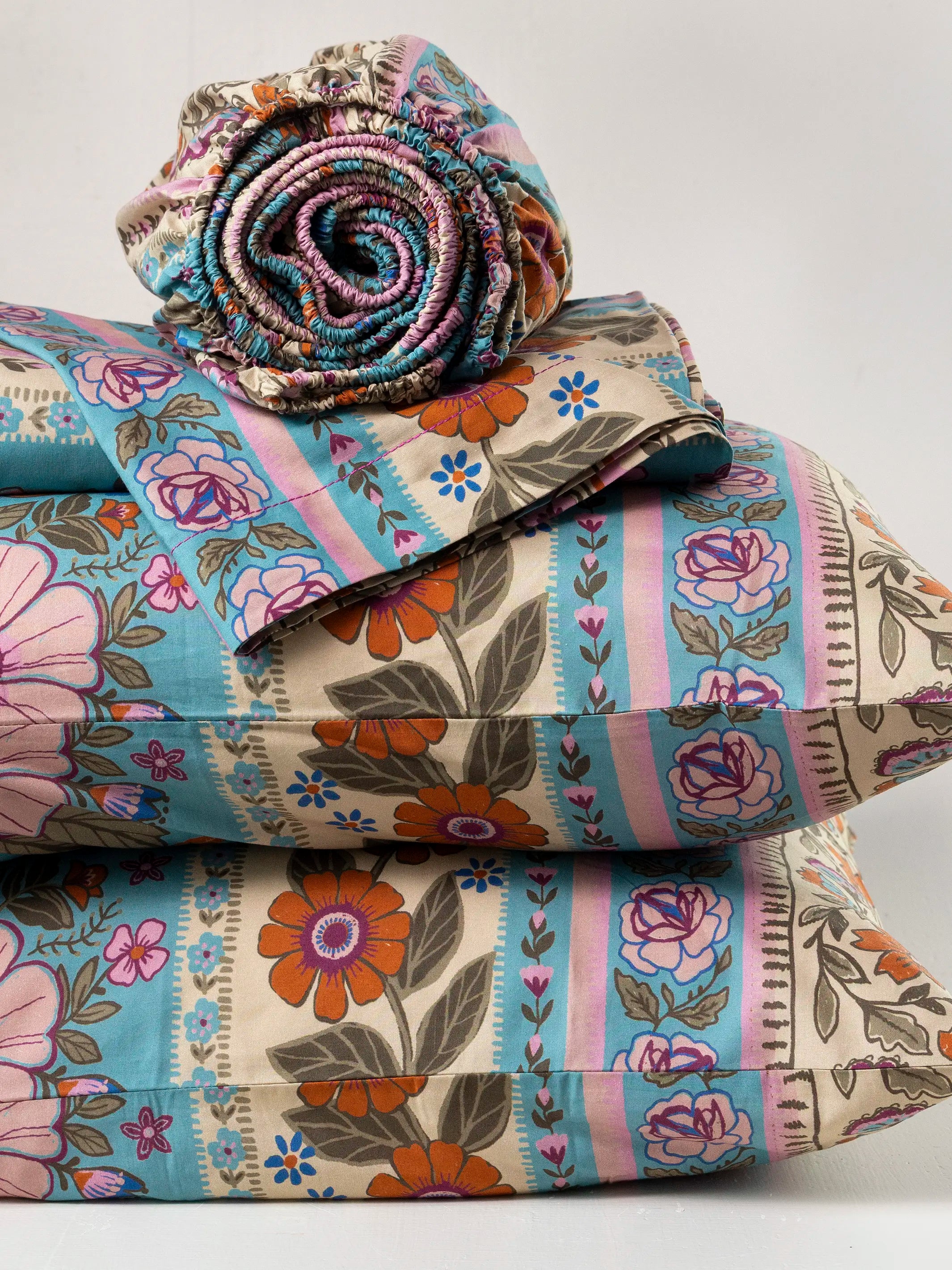 Sooo Soft Cotton Sheet Set - Florence Border