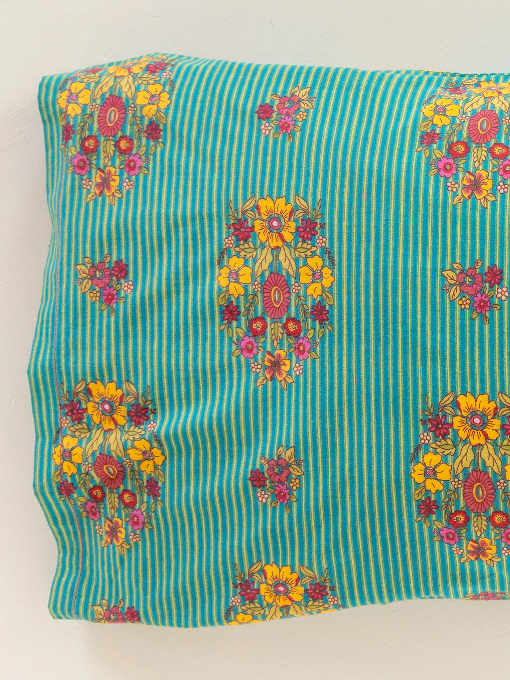Mix & Match Cotton Pillowcase, Single - Jaipur Stripe