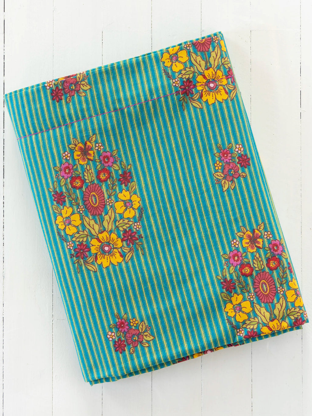 Mix & Match Cotton Flat Sheet - Jaipur Stripe