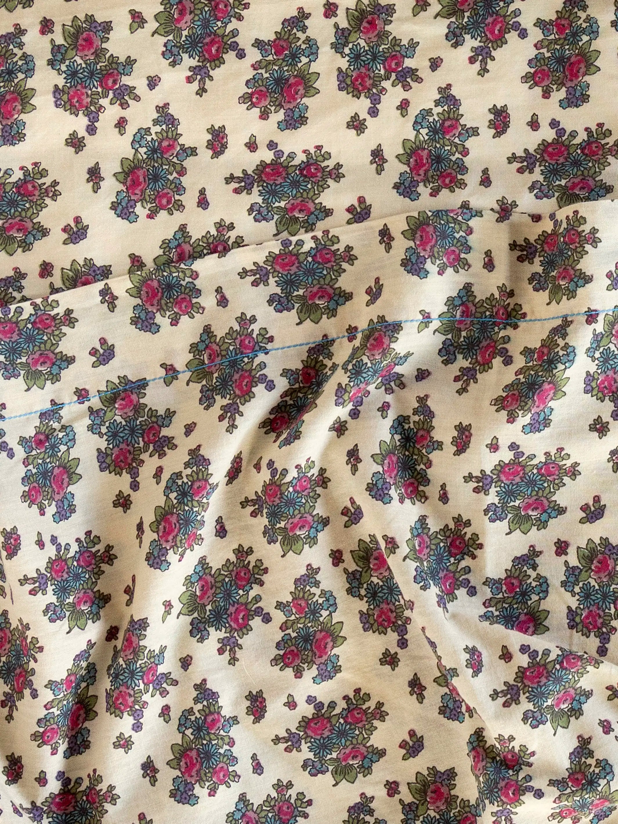 Sooo Soft Cotton Sheet Set - Rose Bunches Cream