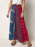 Valentina Maxi Skirt - Teal Mixed Paisley