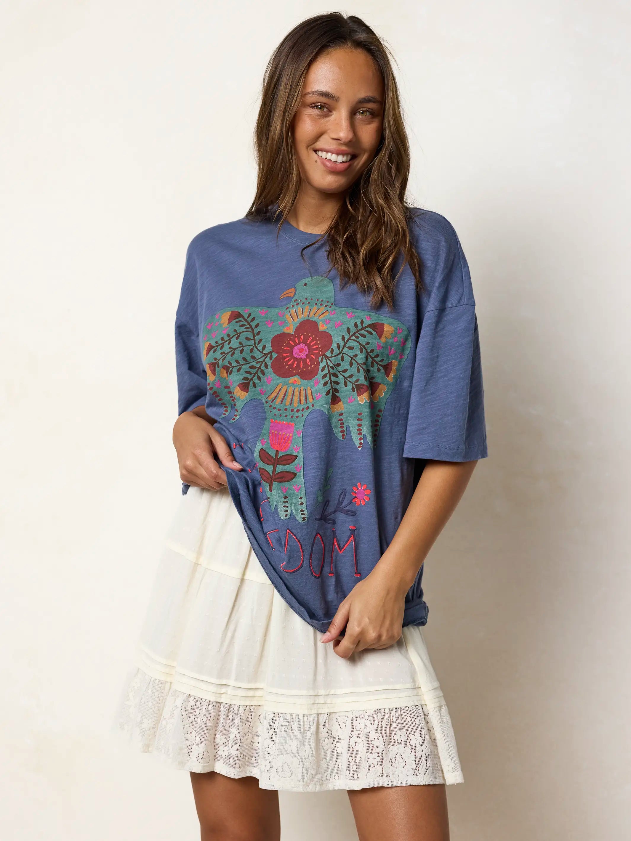 Garden Slip Skirt - Ivory