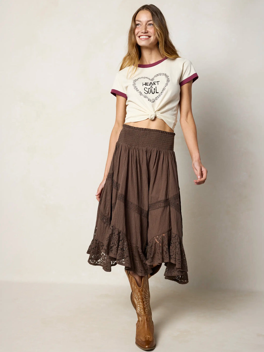 Ringer Cotton Baby Tee Shirt - Heart & Soul