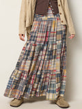 Hanna Convertible Maxi Skirt - Greenfield Madras Multi