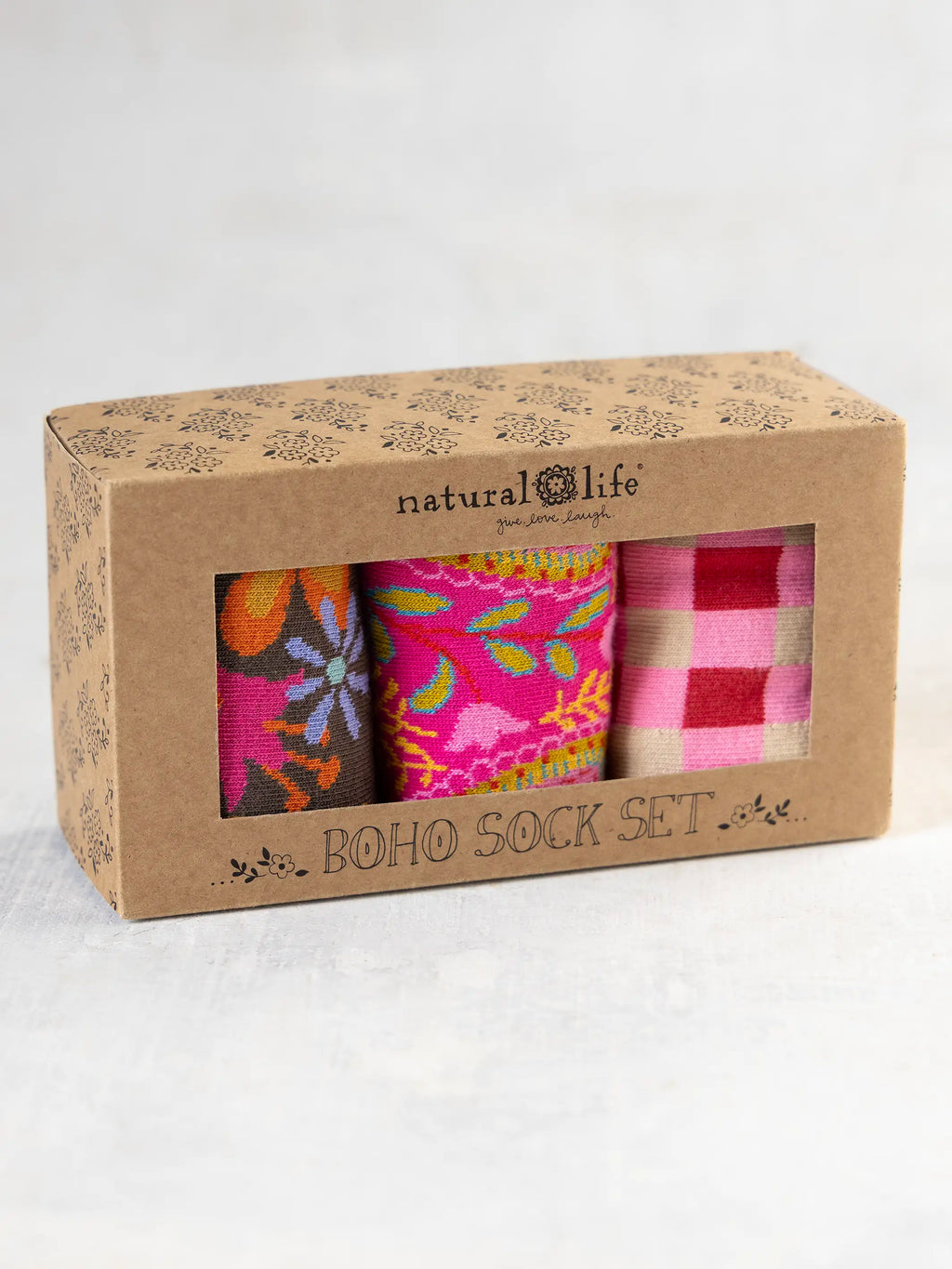 Boxed Boho Sock Set, Set of 3 - Red Heart