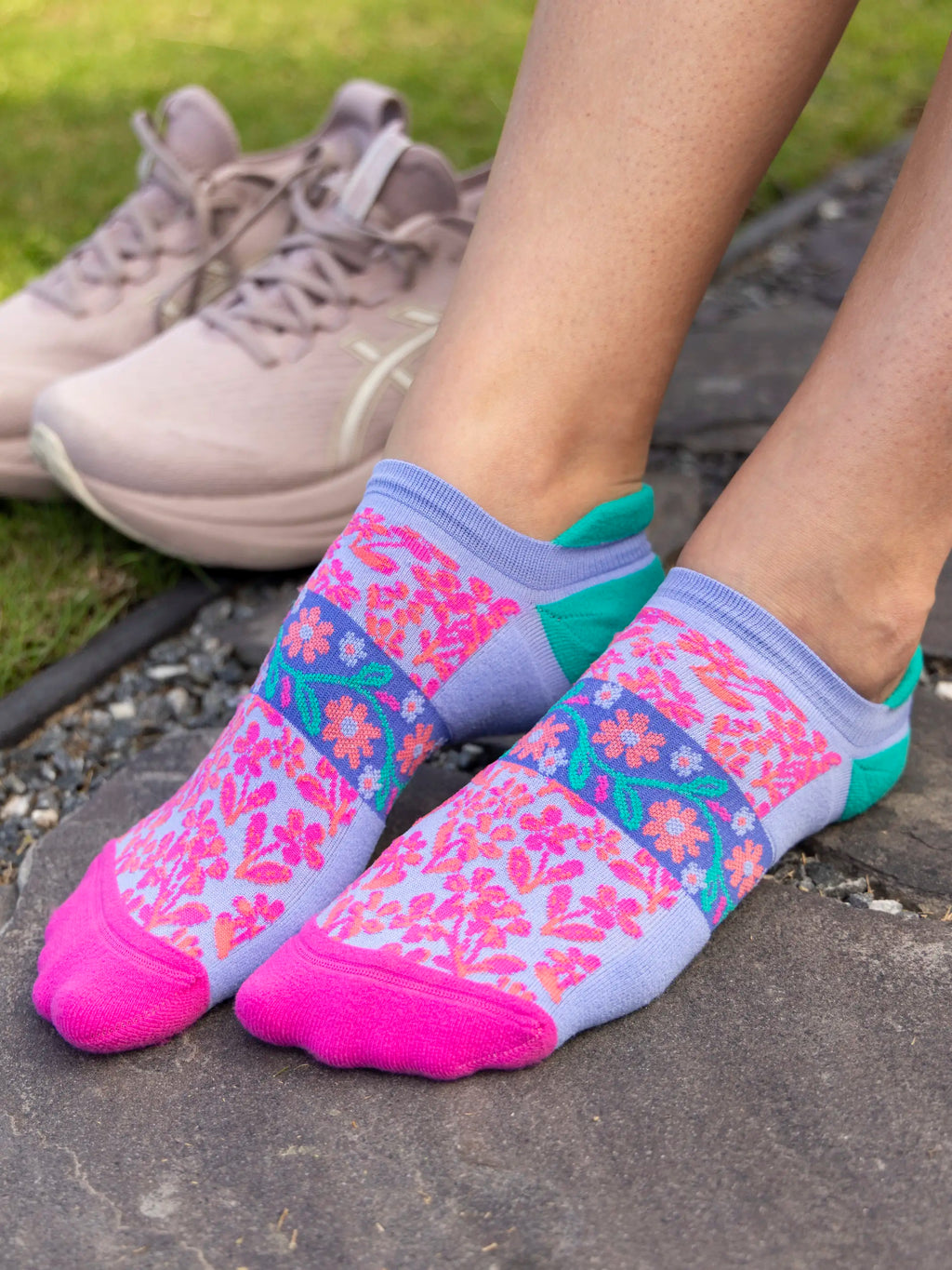 Favorite Fitness Socks, Set of 3 - Coral