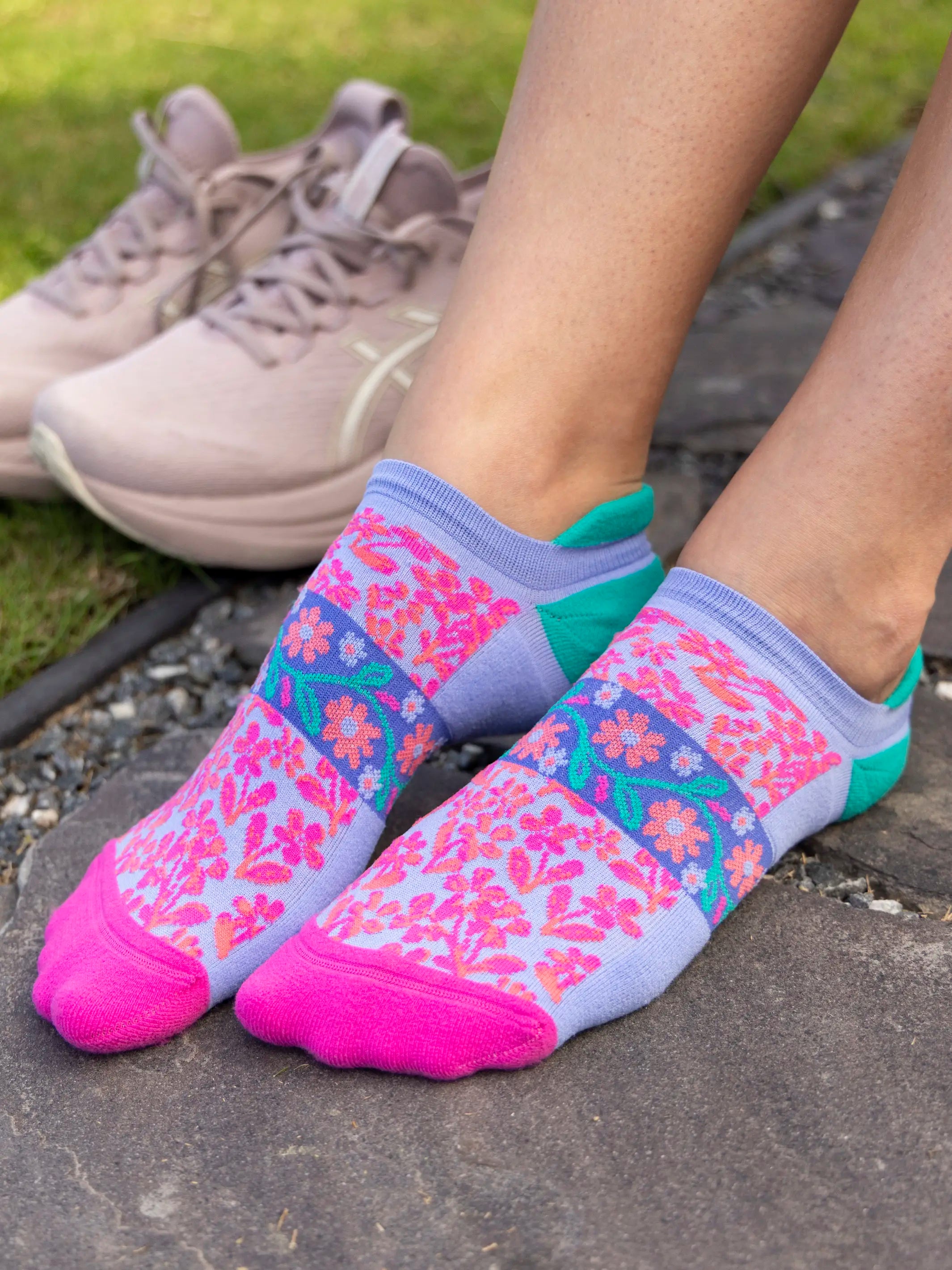 Favorite Fitness Socks, Set of 3 - Coral