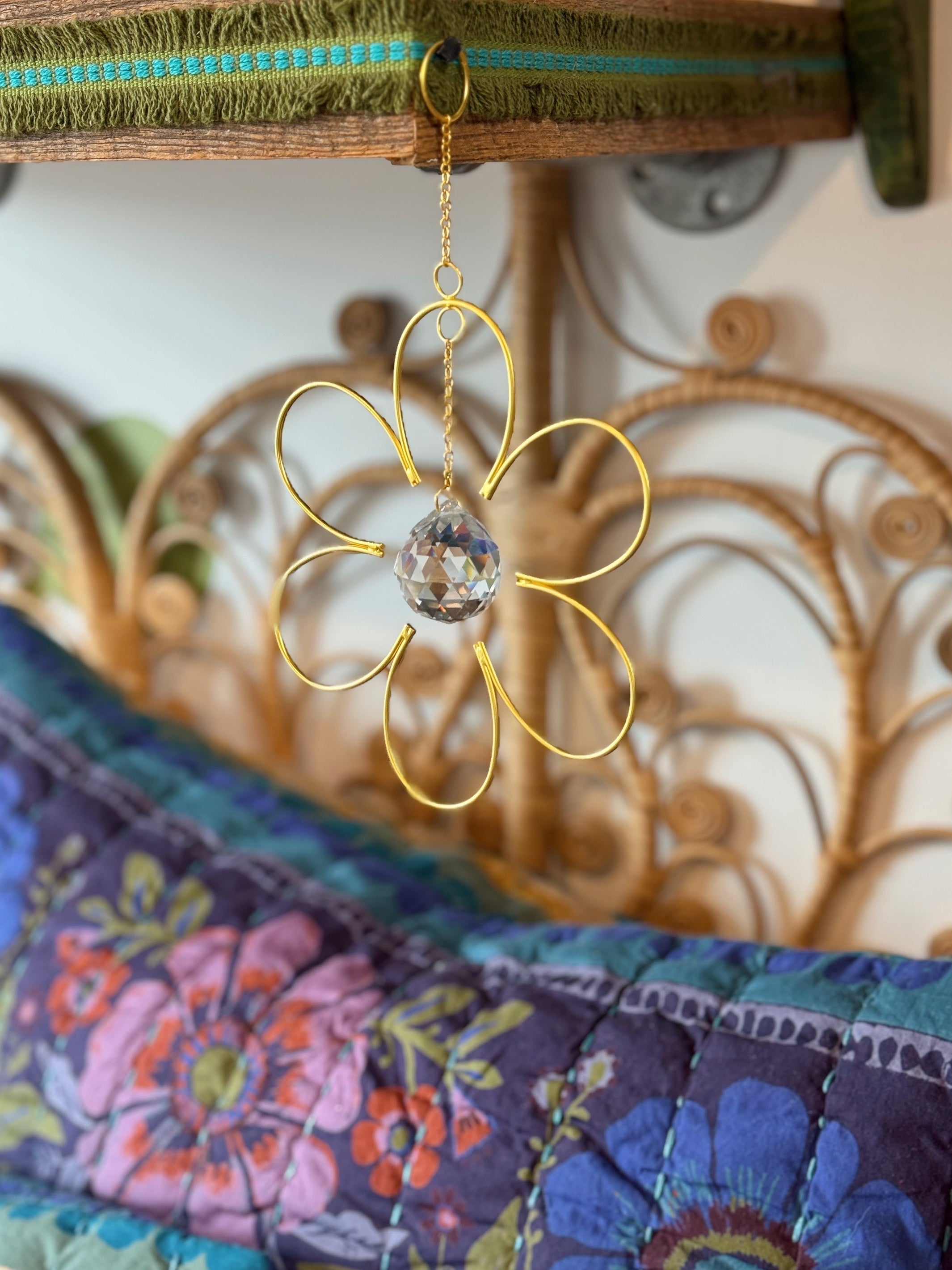 Whimsy Glass Sun Catcher - Flower