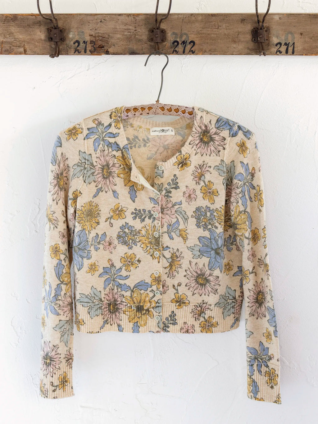 Your Everything Cardigan Sweater - Ivory Dahlia Floral