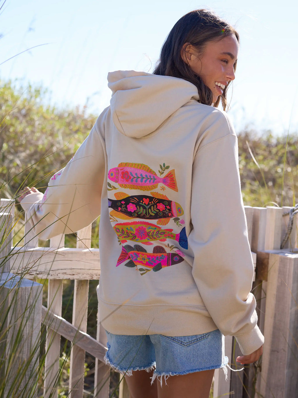 Natural Life Hoodie Sweatshirt - Fish