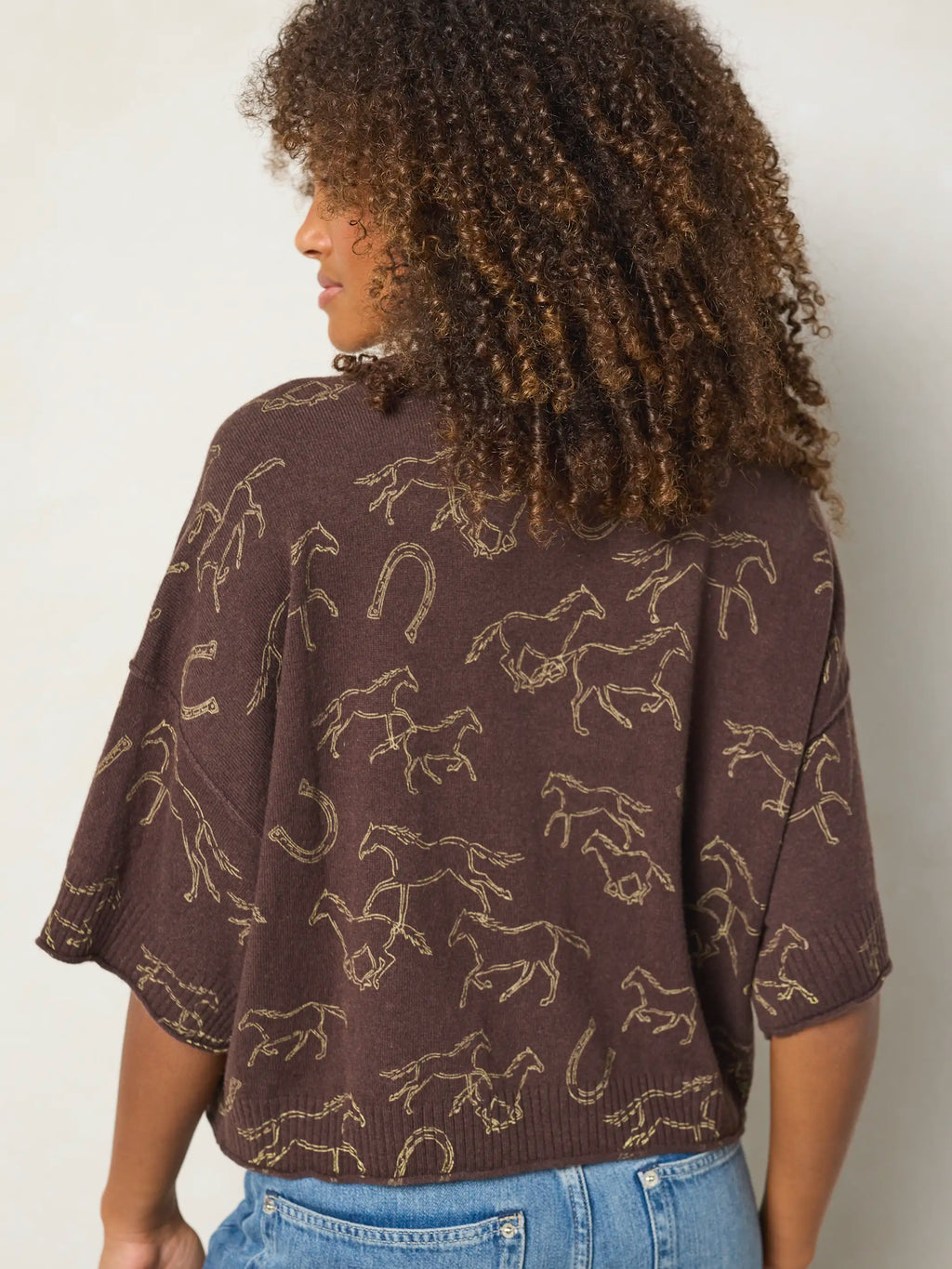 Wren Boxy Sweater - Western Wild Chocolate