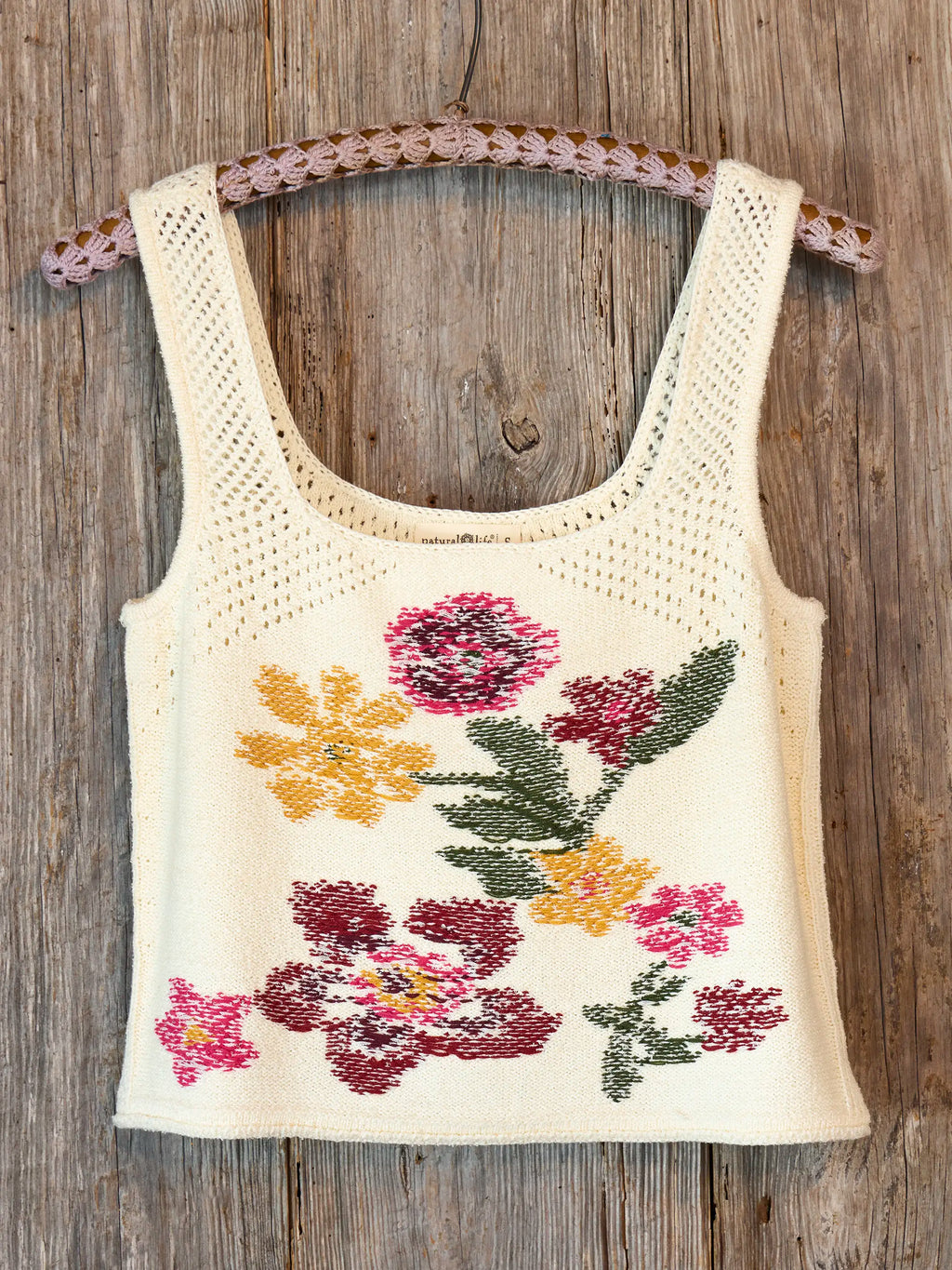 Jo Intarsia Sweater Tank - Ivory
