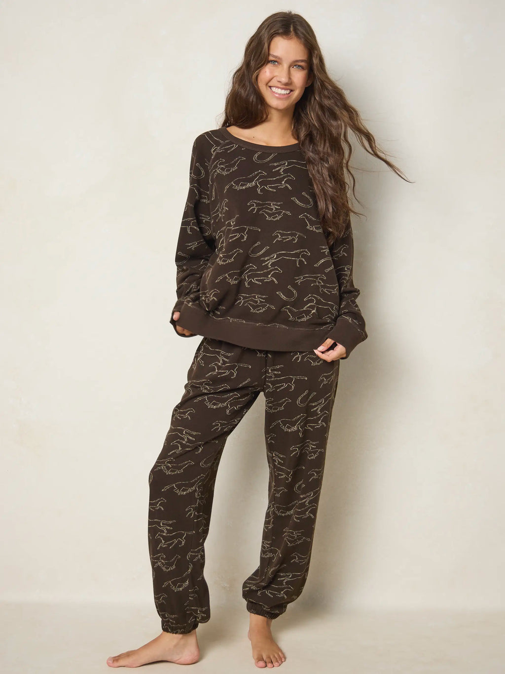 Old School Cotton Pullover - Western Wild Chocolate