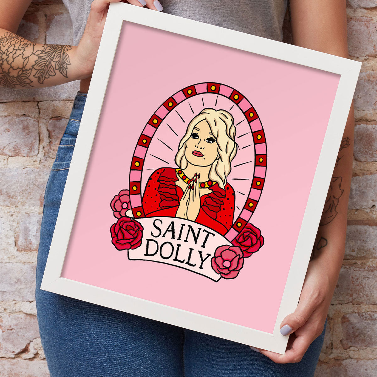 Saint Dolly Art Print