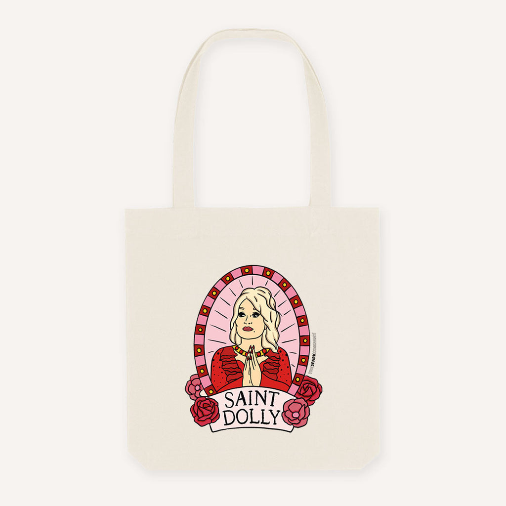 Saint Dolly Strong As Hell Tote Bag