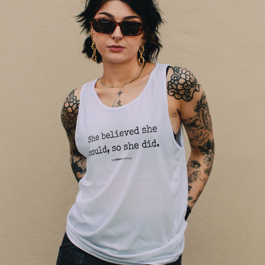 She Believed She Could, So She Did Tank Top