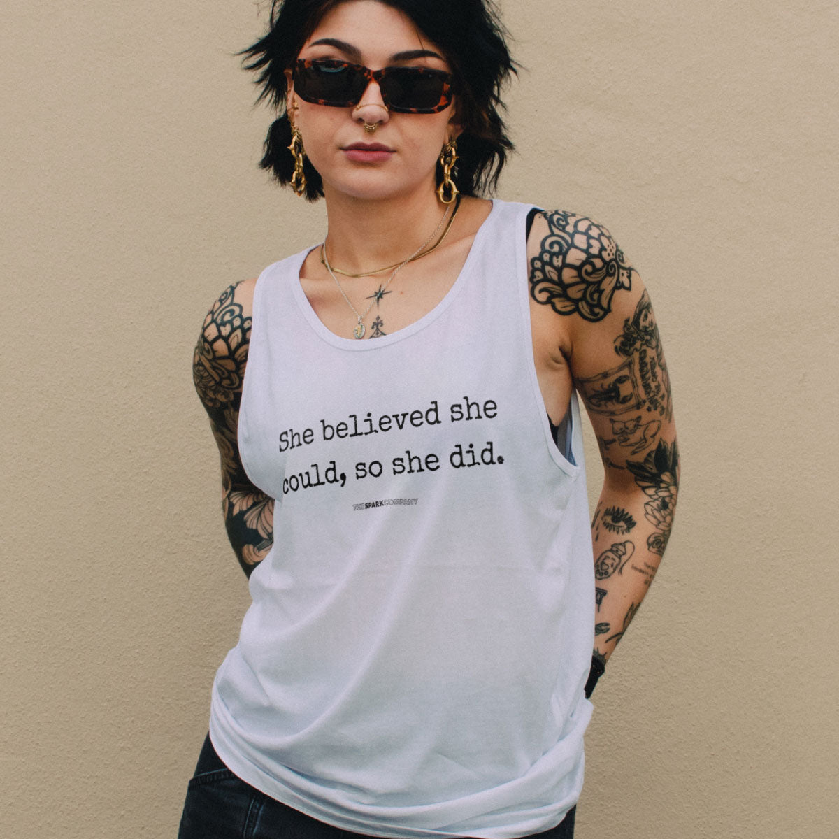 She Believed She Could, So She Did Tank Top
