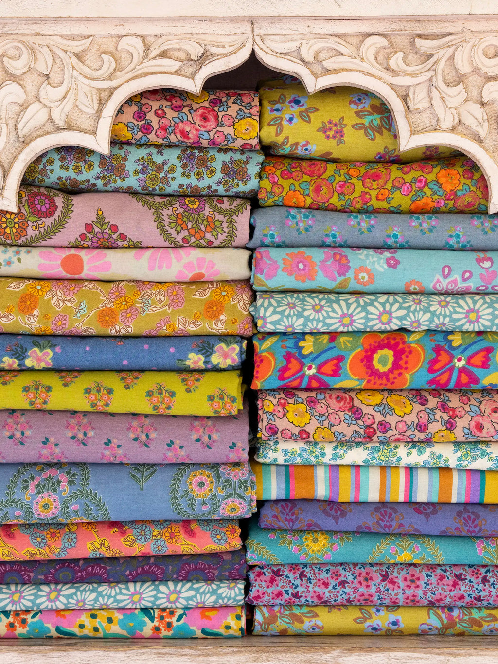 Mix & Match Cotton Flat Sheet - Pink Willow Medallion