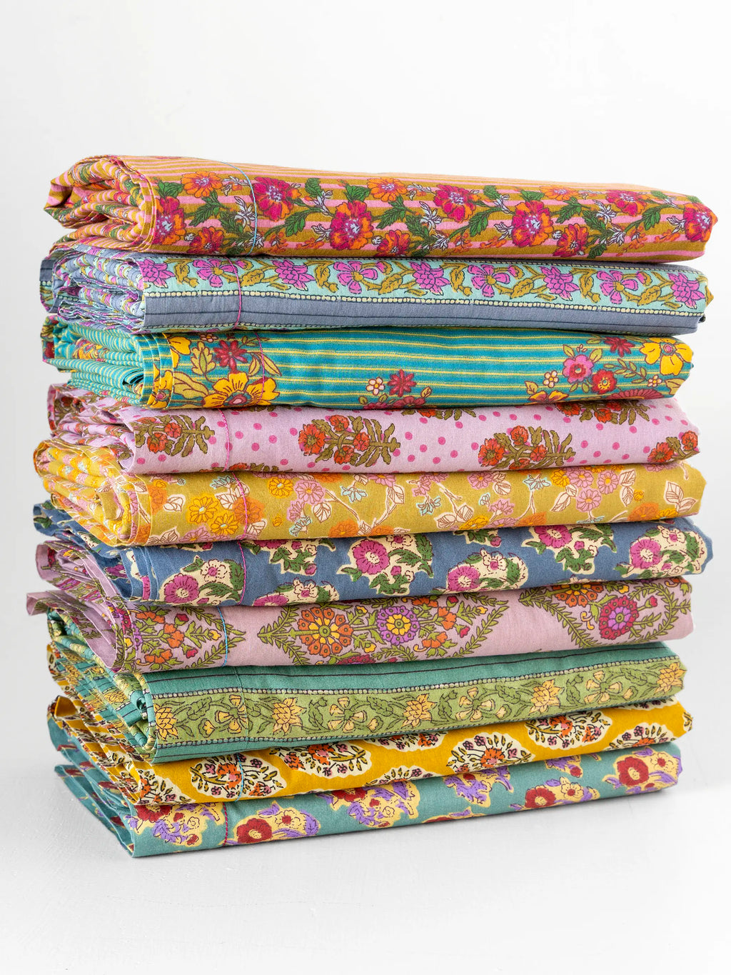 Mix & Match Cotton Fitted Sheet - Pink Retro Calico