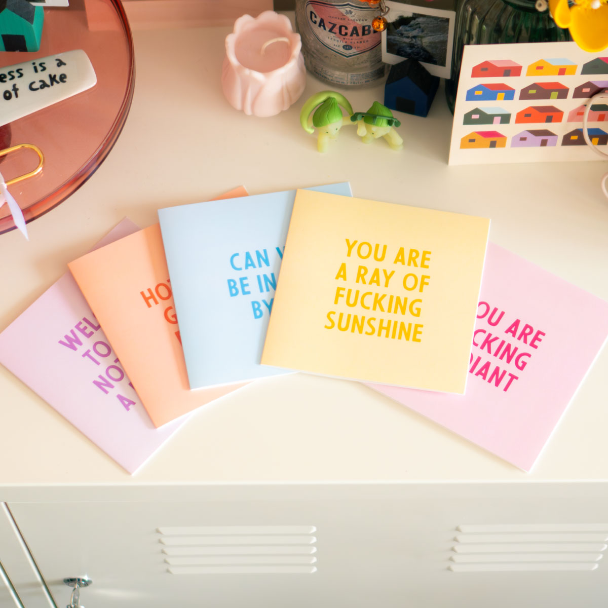 Slogan Greeting Cards (5 Pack)