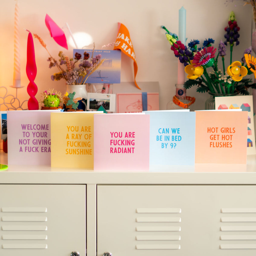 Slogan Greeting Cards (5 Pack)