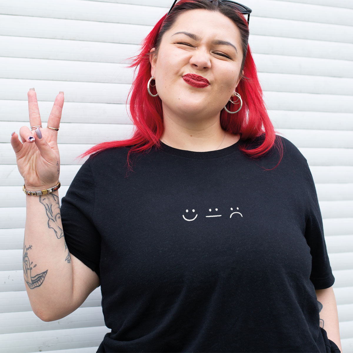 Smileys Embroidered T-Shirt