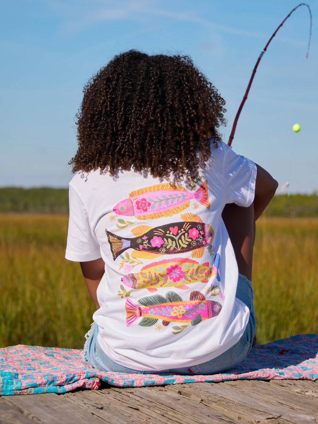 Cotton Comfy Tee Shirt - Fish