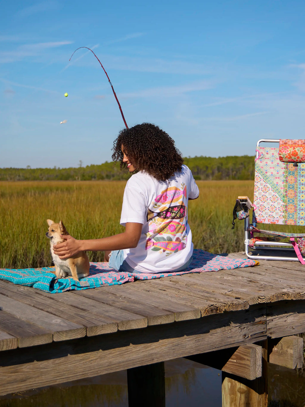 Cotton Comfy Tee Shirt - Fish