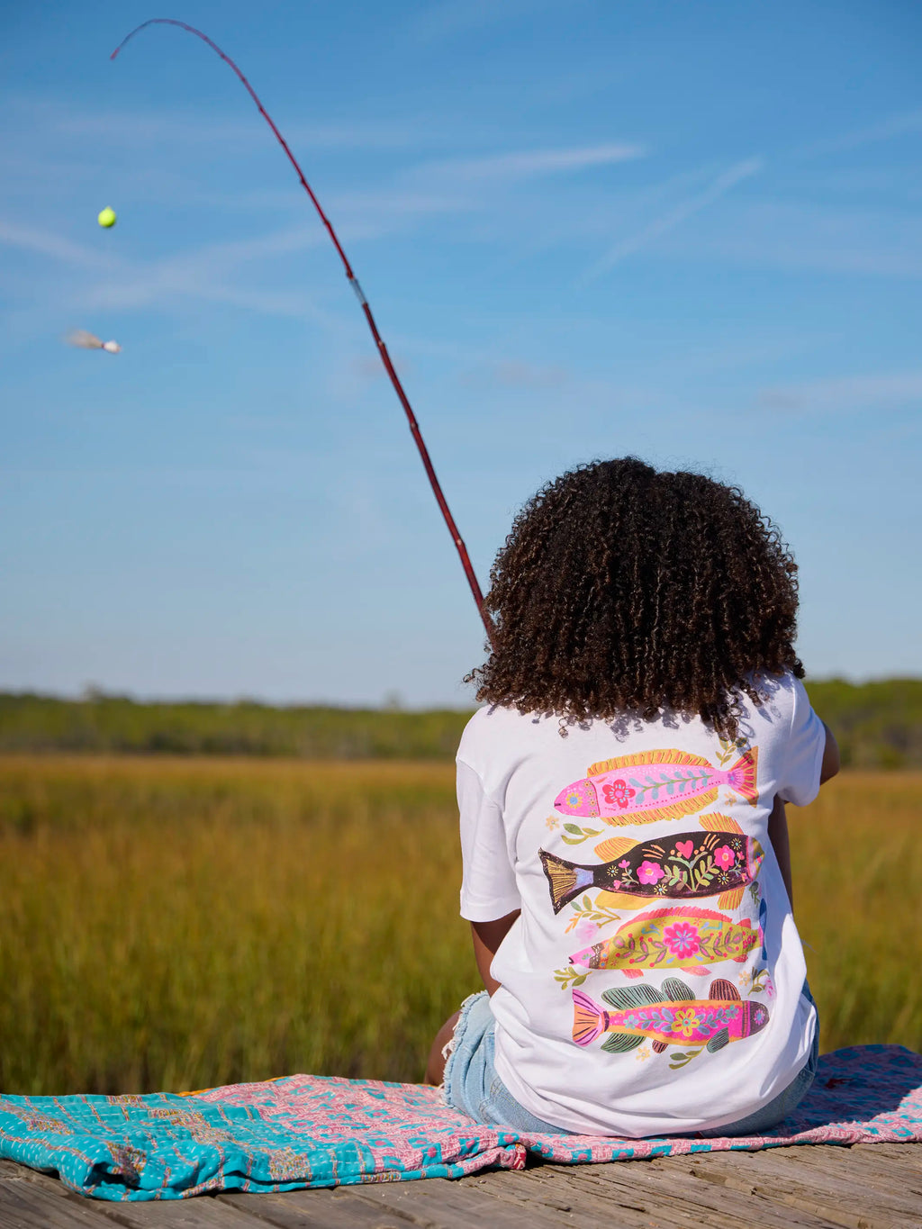 Cotton Comfy Tee Shirt - Fish