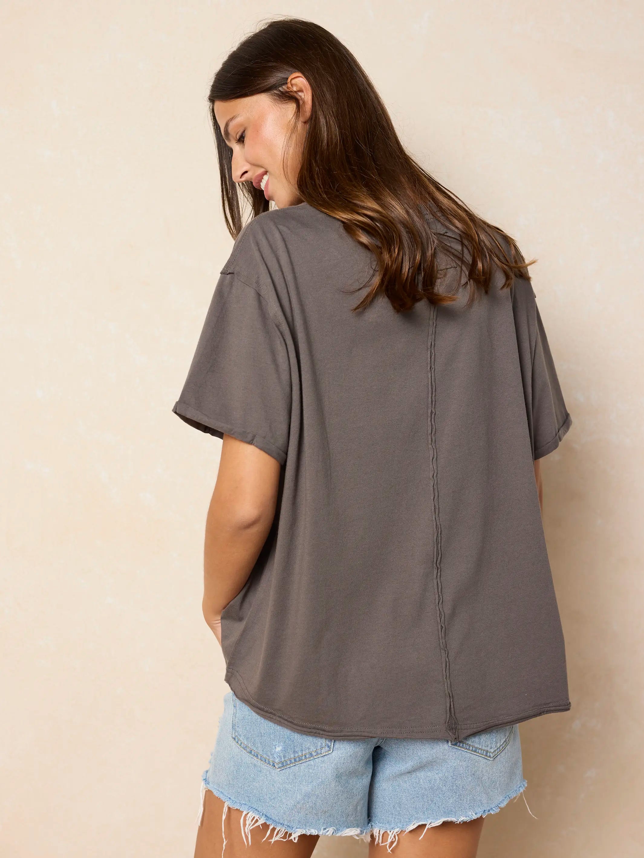 Take It In Cotton Applique Tee - Support Local Artists