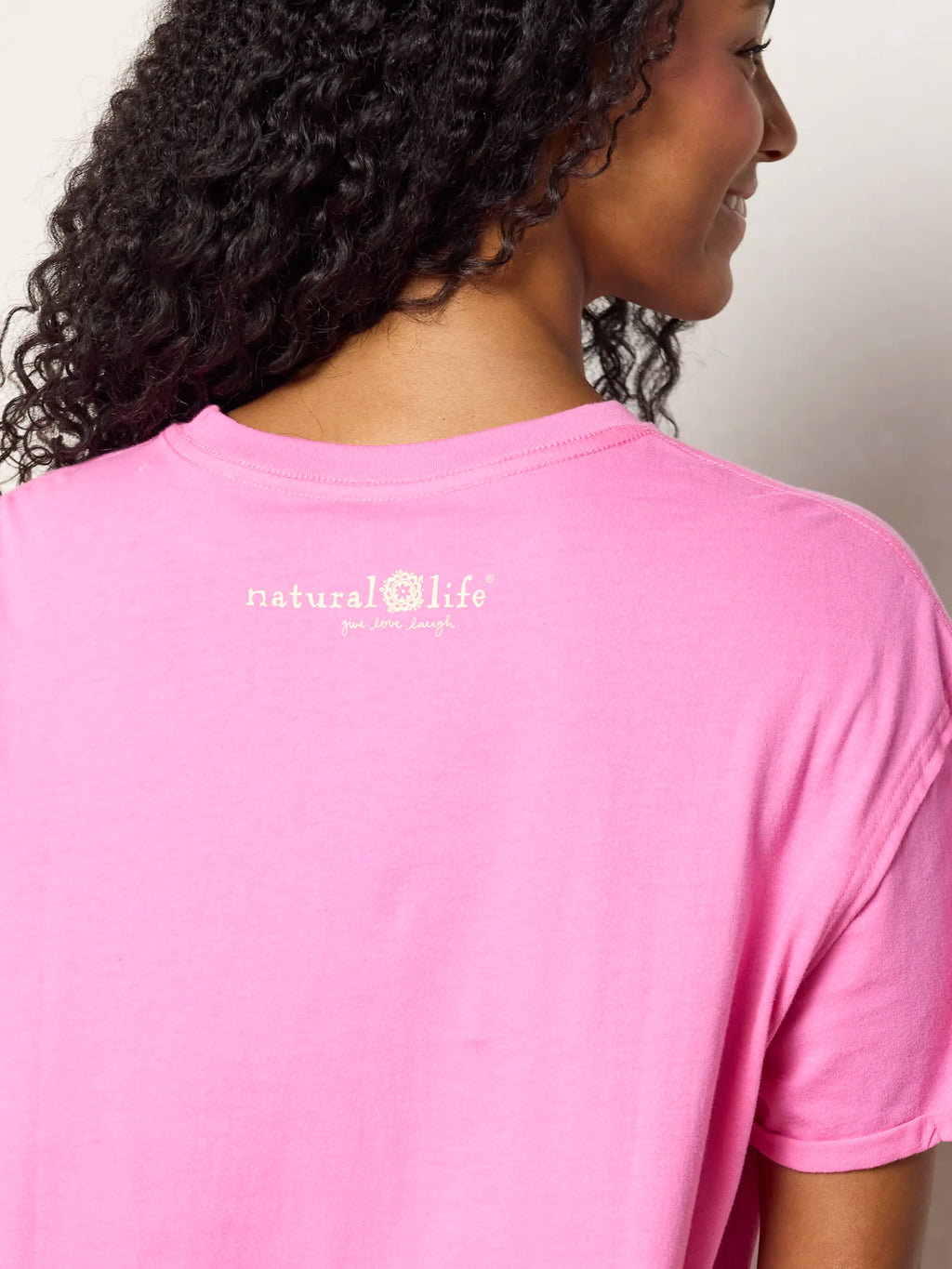 NL Logo Tee - Pink Take It In Fit