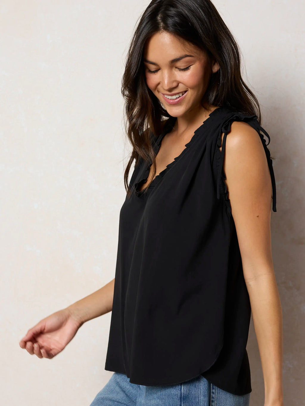 Ramona Sleeveless Top - Black