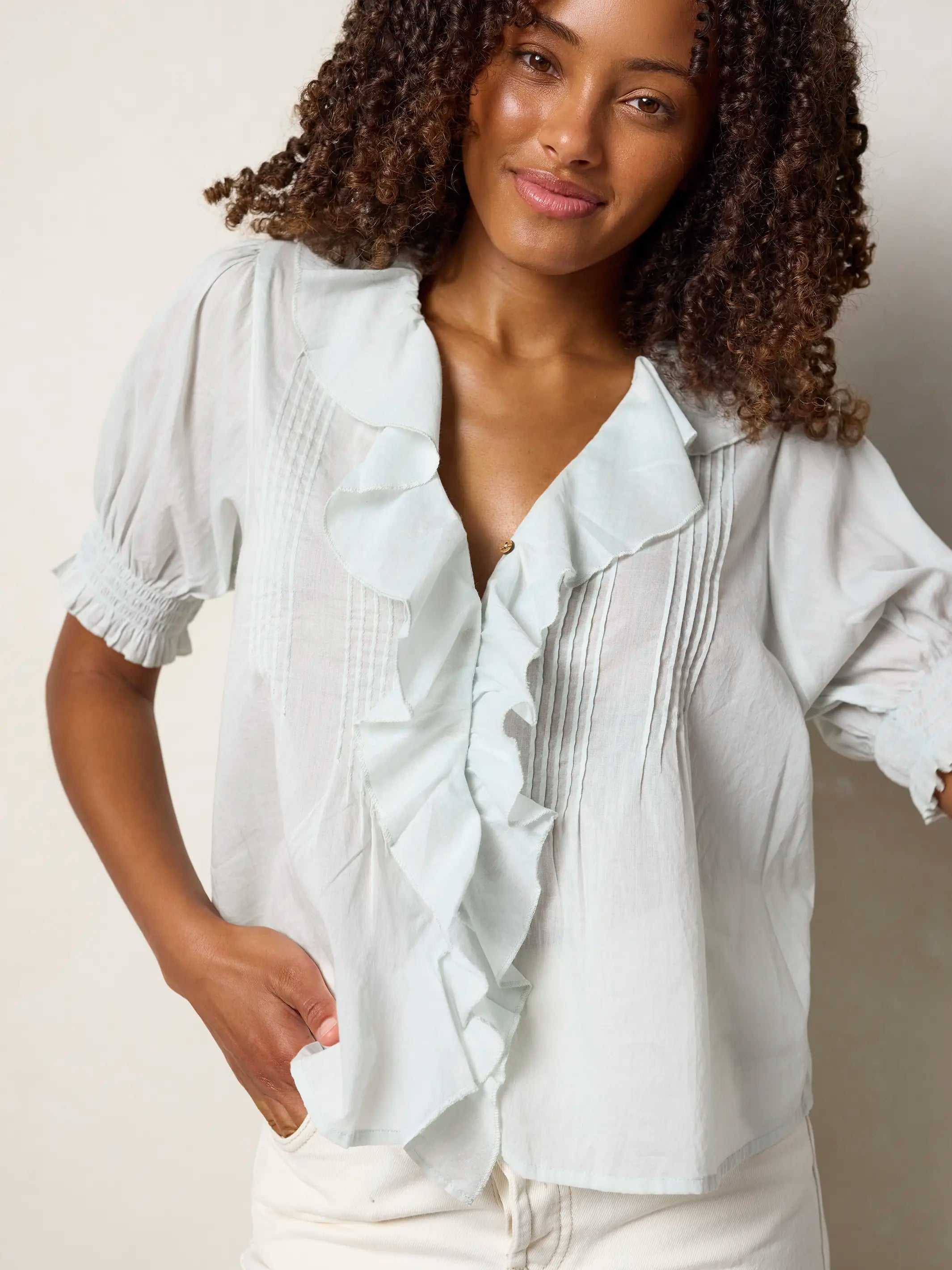 My Favorite Cotton Top - Light Blue