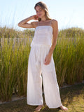 Ada Cotton Pants - White