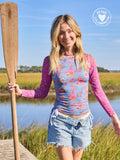 Cabana Life x Natural Life Rashguard - Blue Enchanted Wildflowers