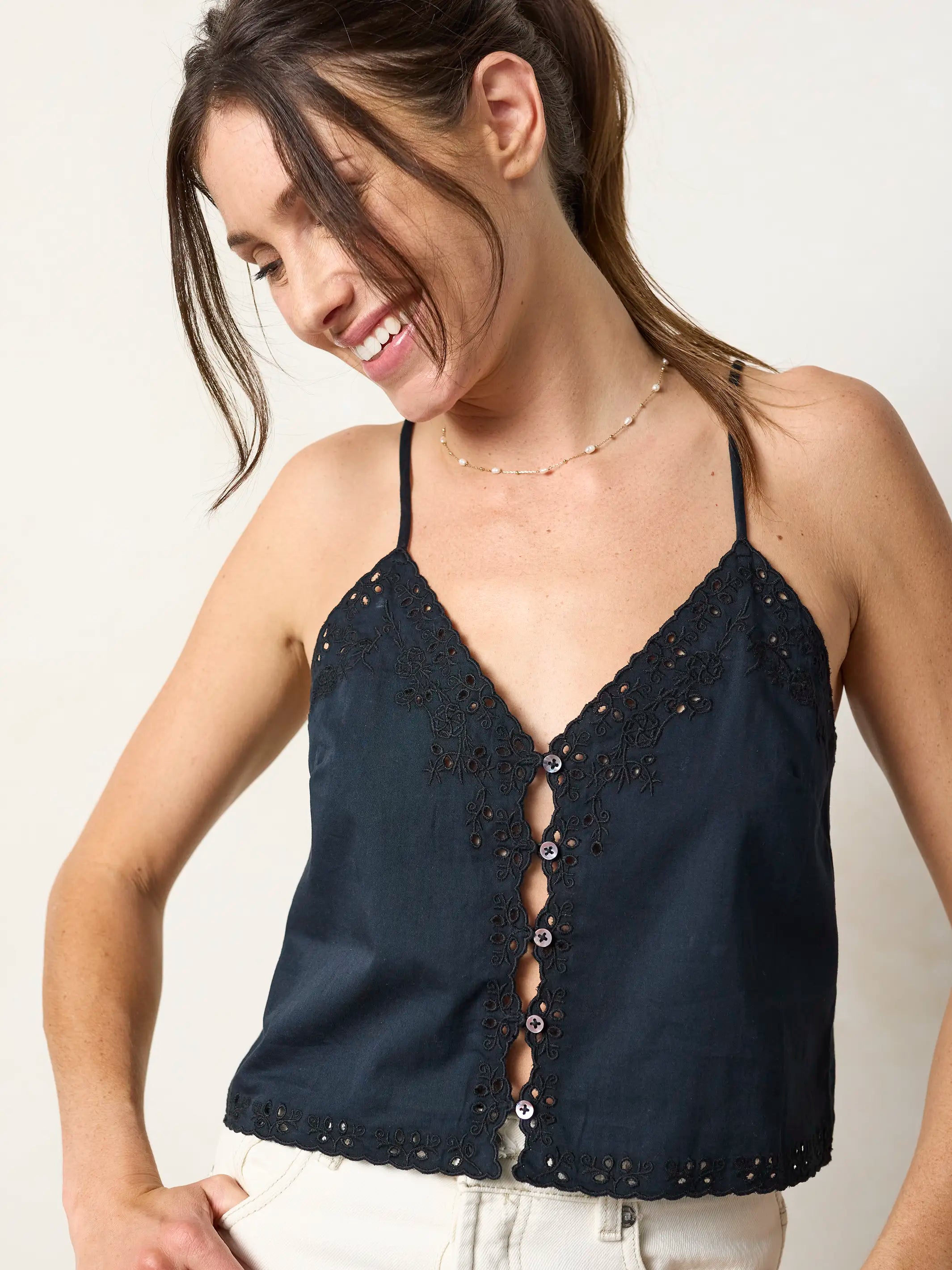 Cleo Lace Cami - Black