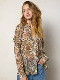 Darla Sheer Blouse - Pod Floral Mauve
