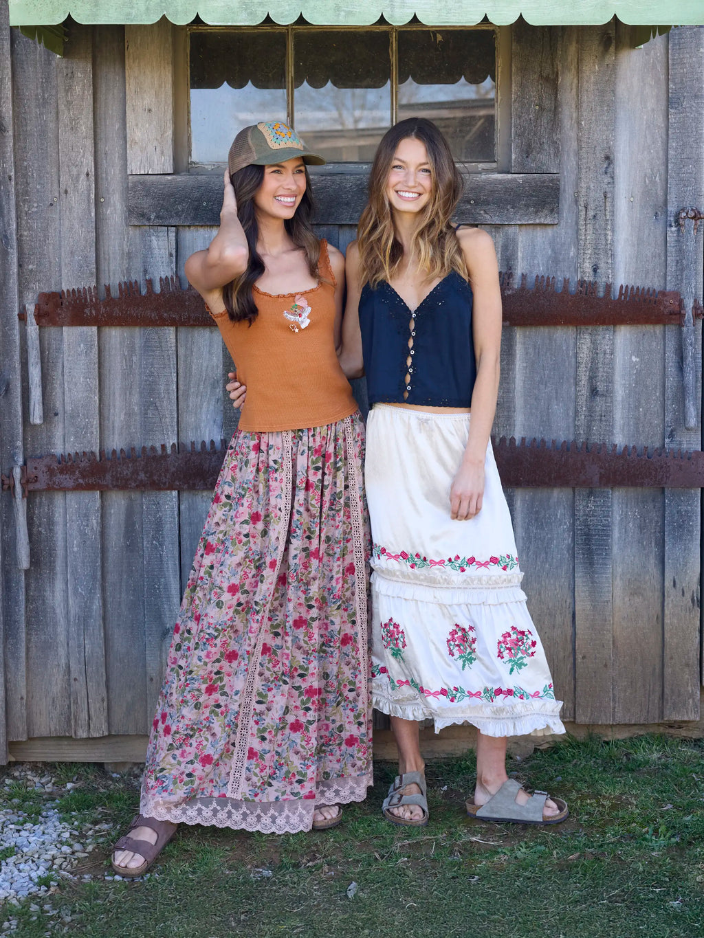 Mona Beaded Tank - Rust Bird