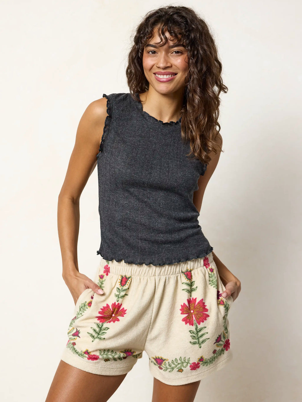 Softest Terry Cloth Shorts - Ivory