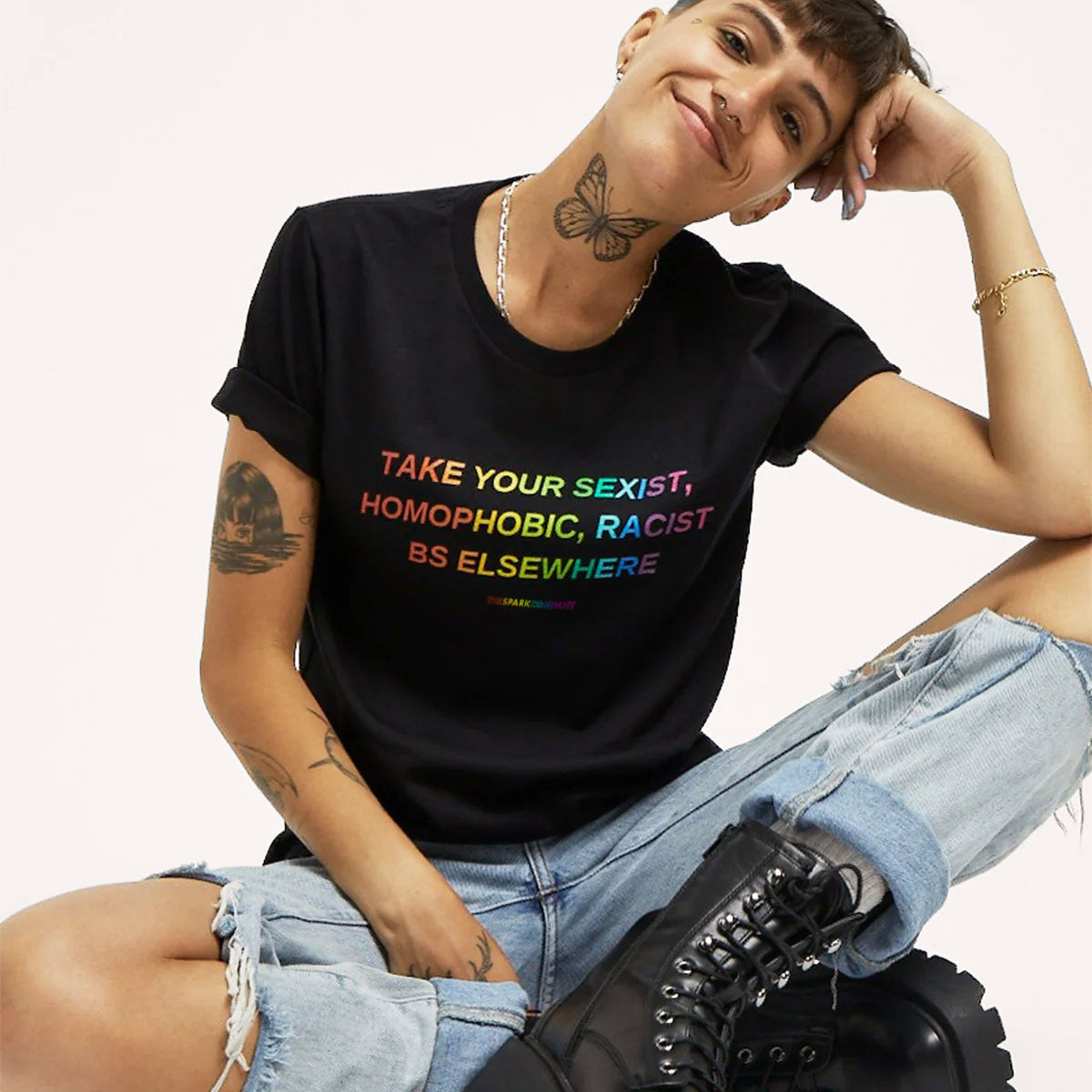 Take Your BS Elsewhere Rainbow T-Shirt