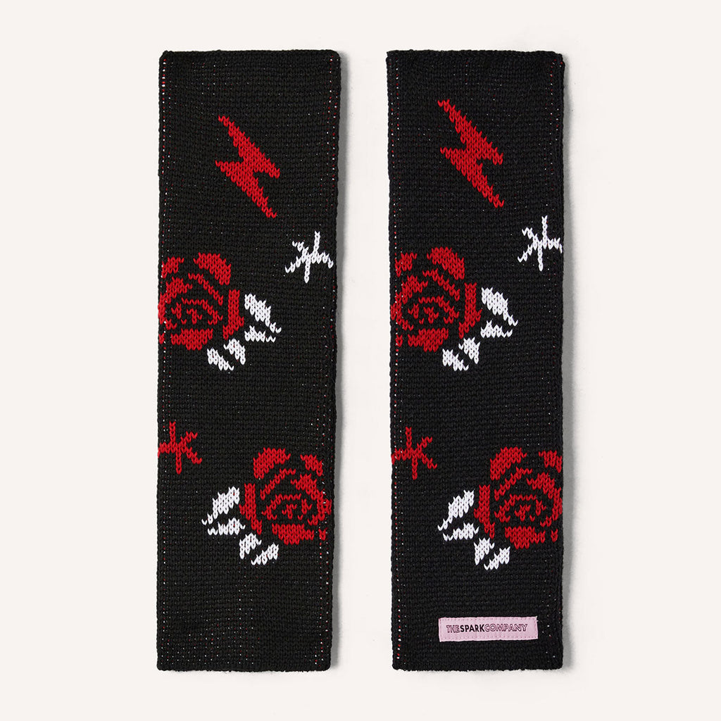 Tattoo Fingerless Wrist Warmers